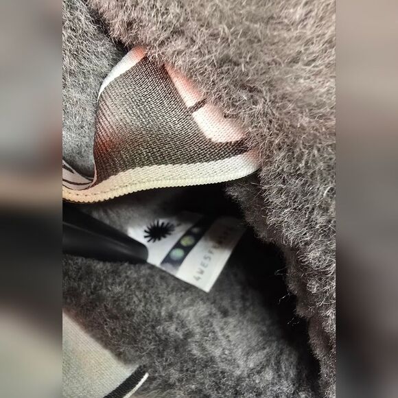 NWT UGG Charcoal Plush Women's Slippers 8 - Picture 7 of 11